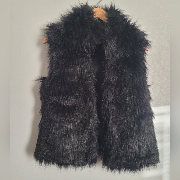 Michael Kors Jackets & Blazers - Black Faux Fur Vest